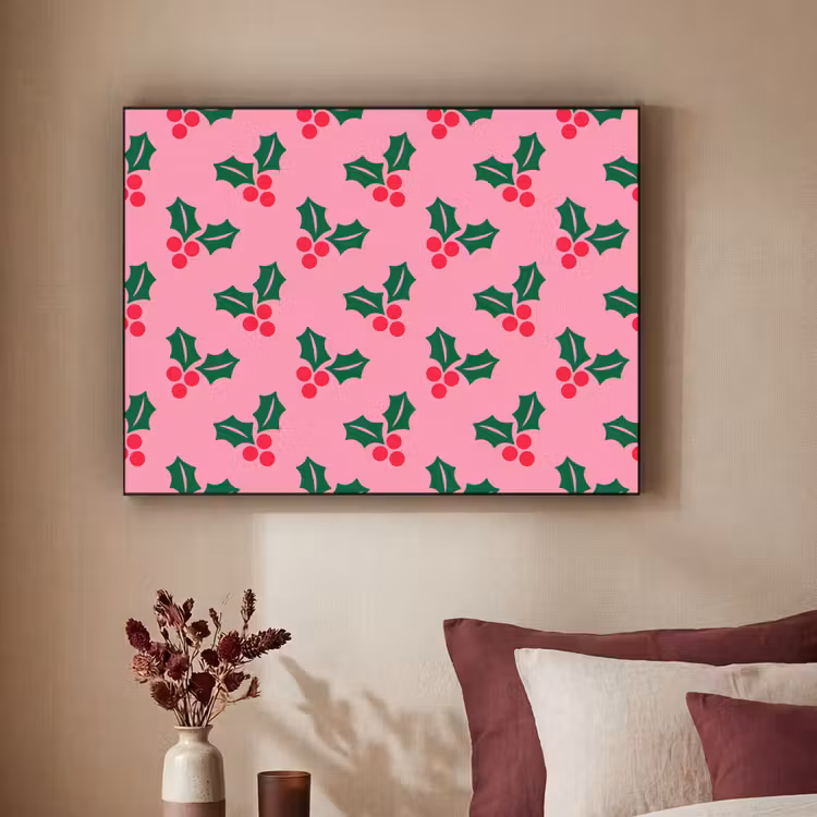 Art frame - Hulst - Kerst - Roze — 3