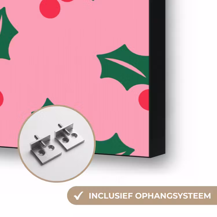 Art frame - Hulst - Kerst - Roze — 6