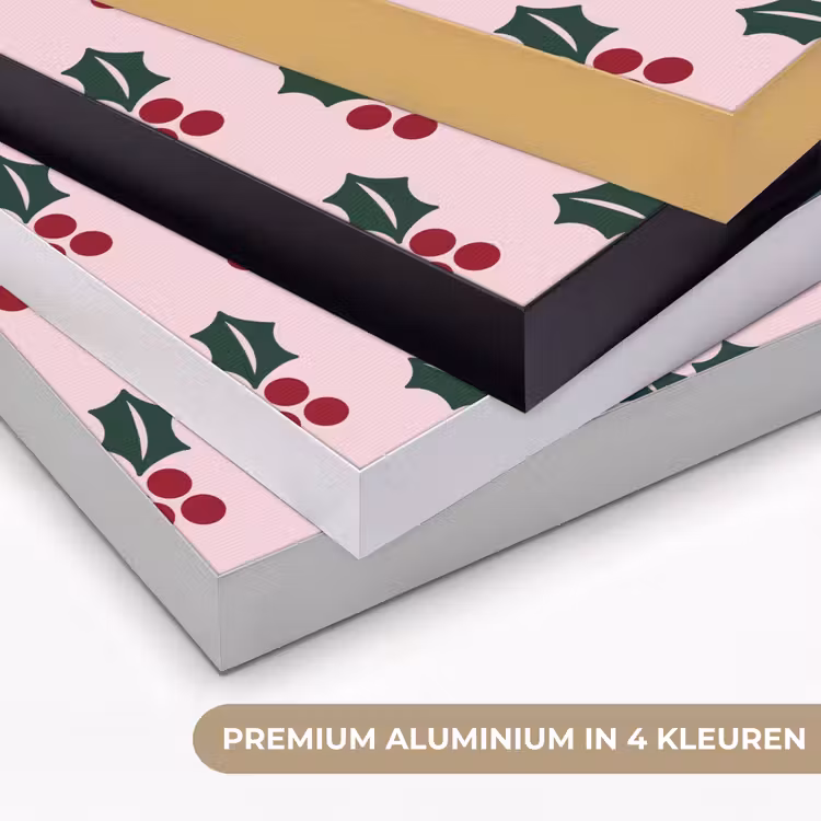 Art frame - Kerst - Hulst - Groen - Roze — 2