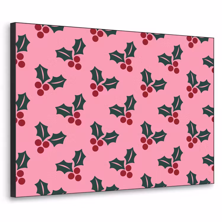 Art frame - Roze - Kerst - Hulst — 1