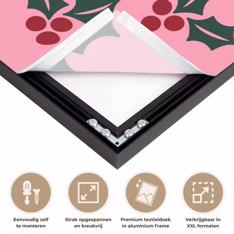 Art frame - Roze - Kerst - Hulst — 8