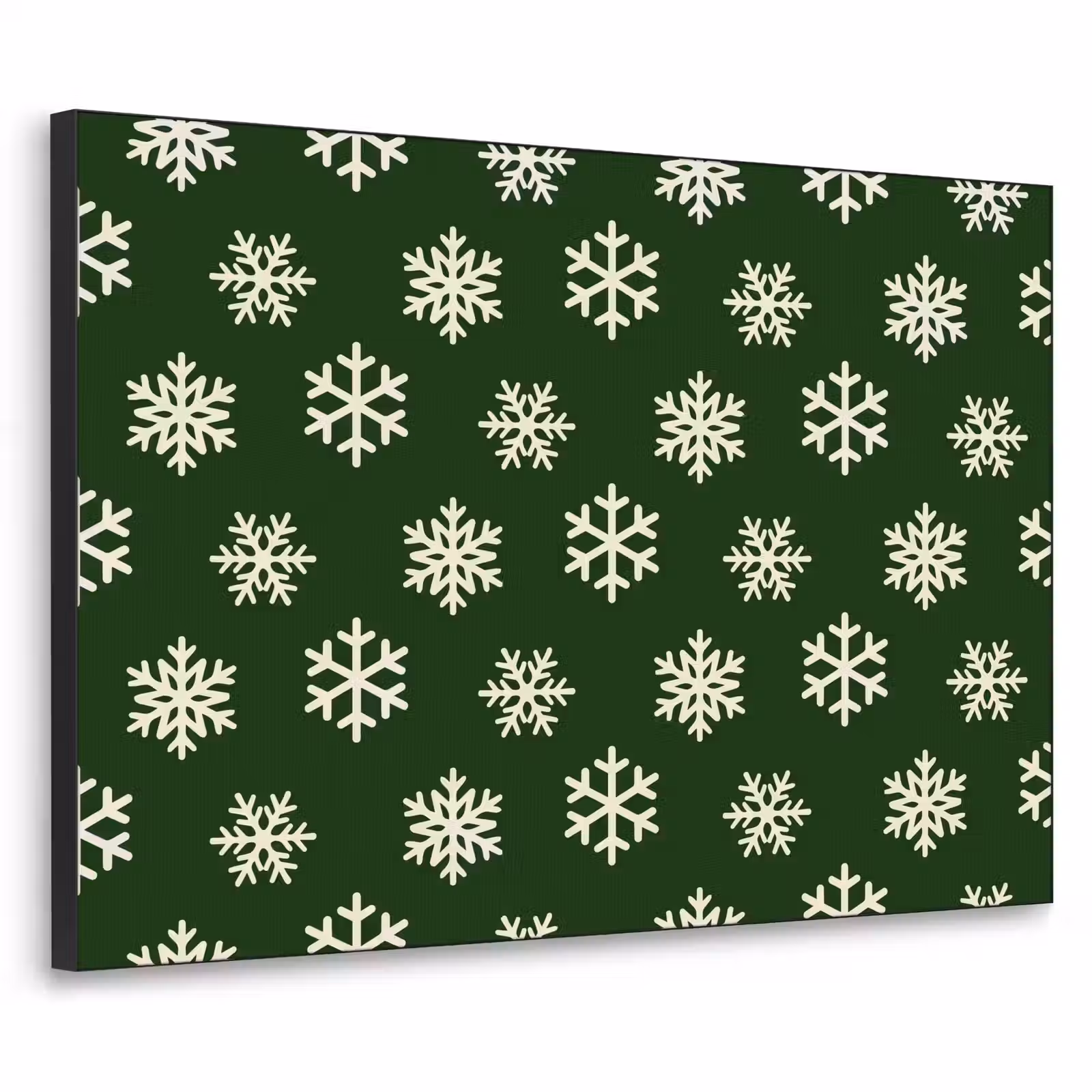 Art frame - Sneeuwvlok - Groen - Wit - Kerst — 1