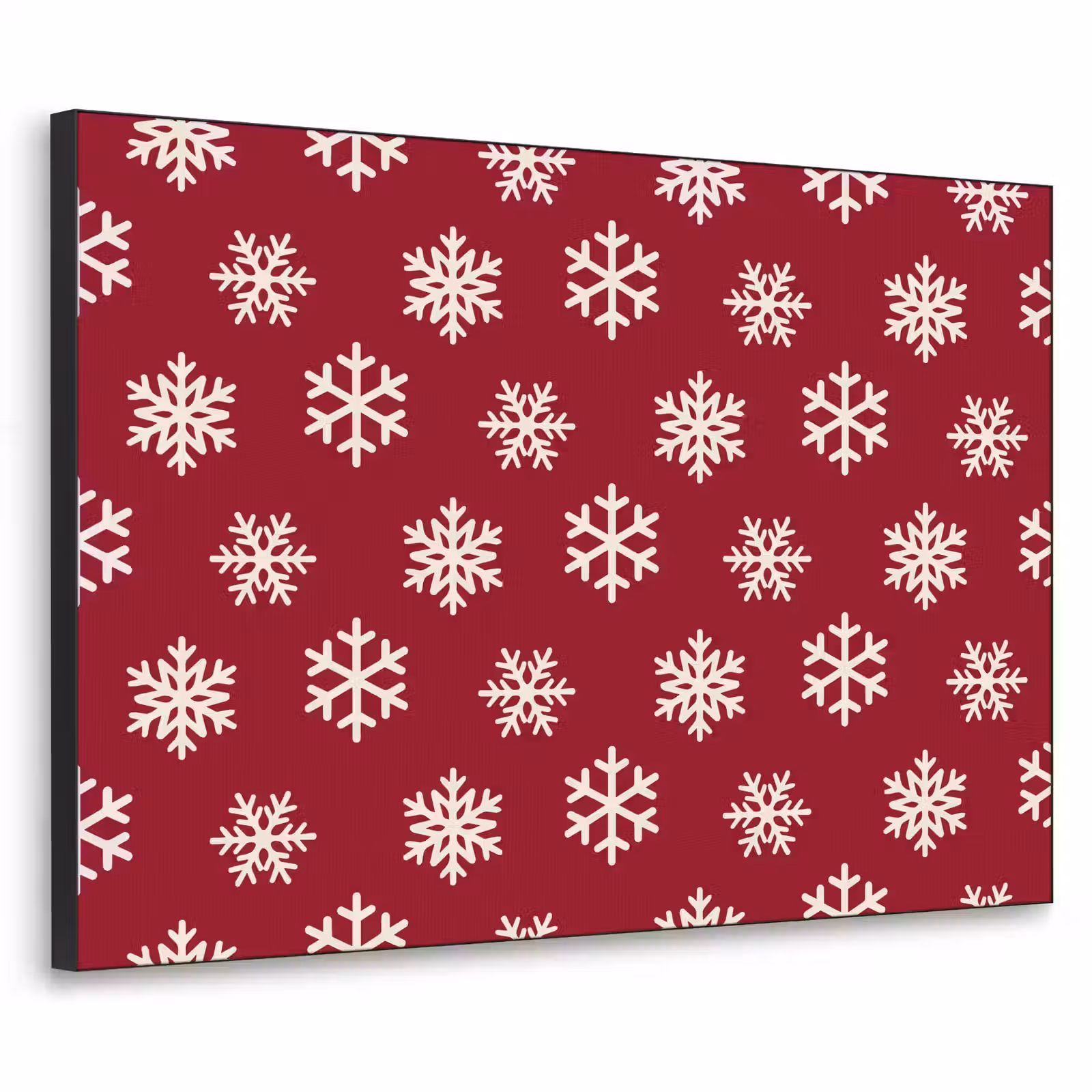 Art frame - Sneeuwvlok - Rood - Wit - Kerst — 1