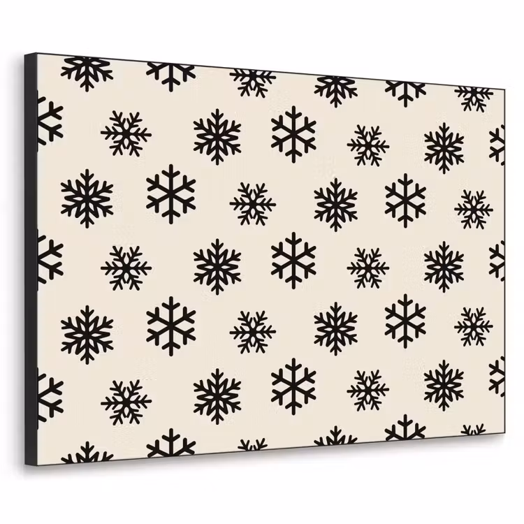 Art frame - Sneeuwvlok - Crème - Wit — 1