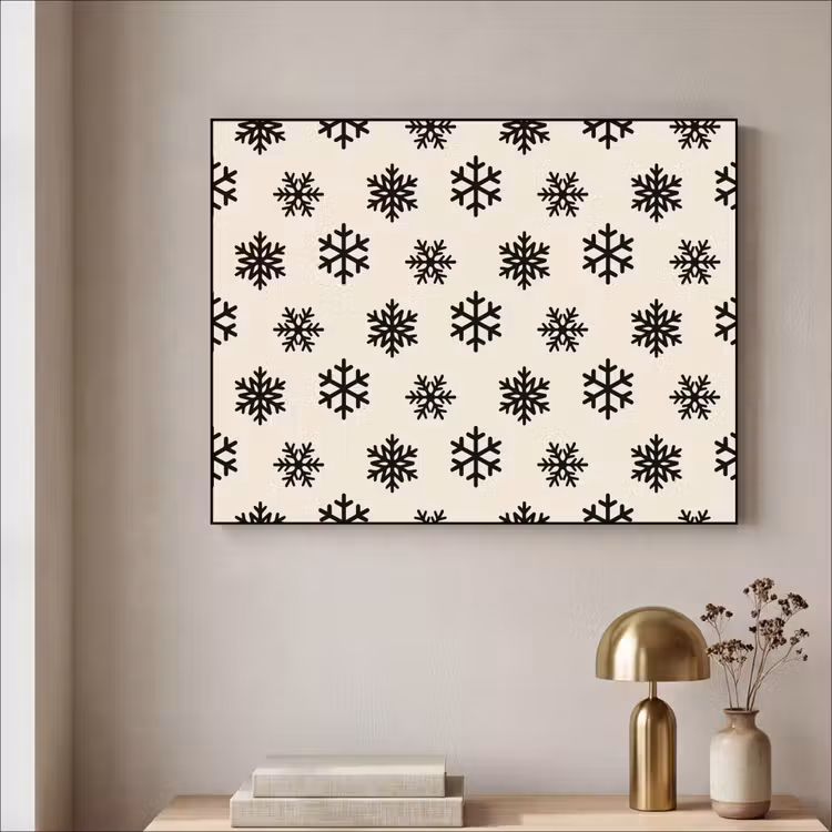 Art frame - Sneeuwvlok - Crème - Wit — 5