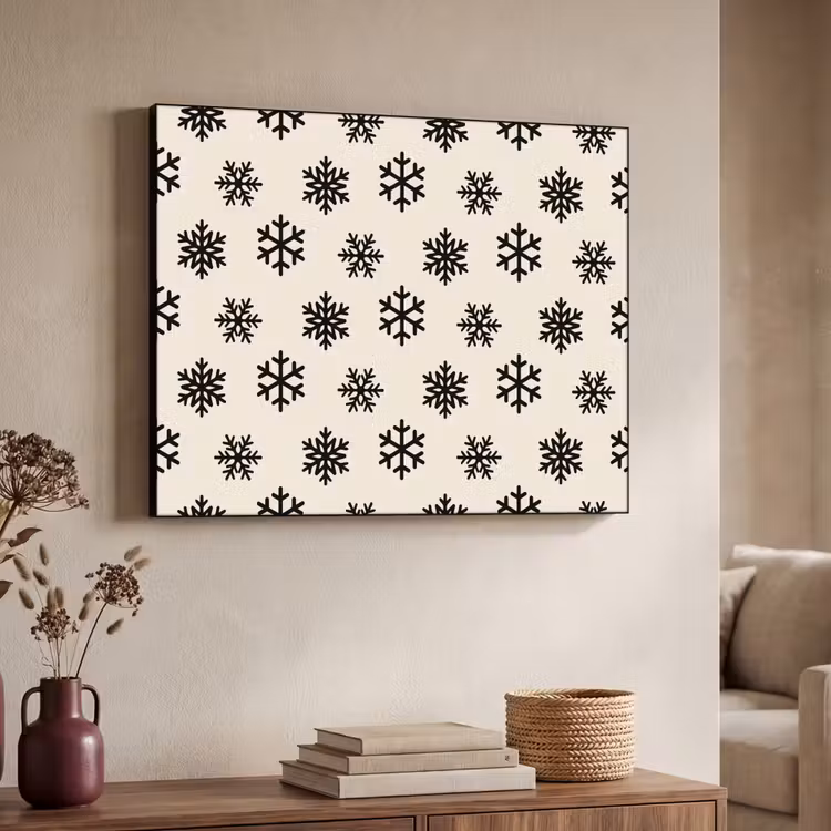 Art frame - Sneeuwvlok - Crème - Wit — 7