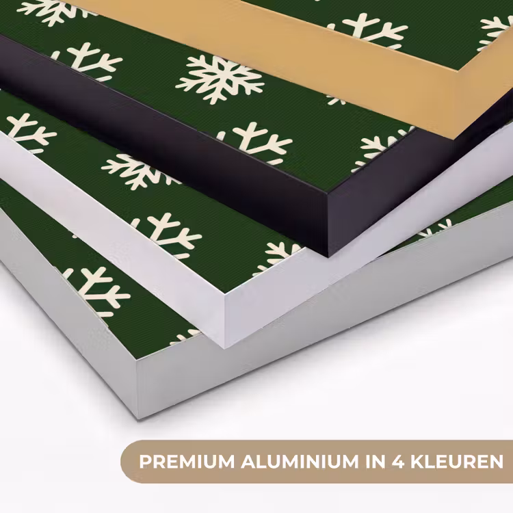 Art frame - Sneeuwvlok - Groen - Wit - Kerst — 2
