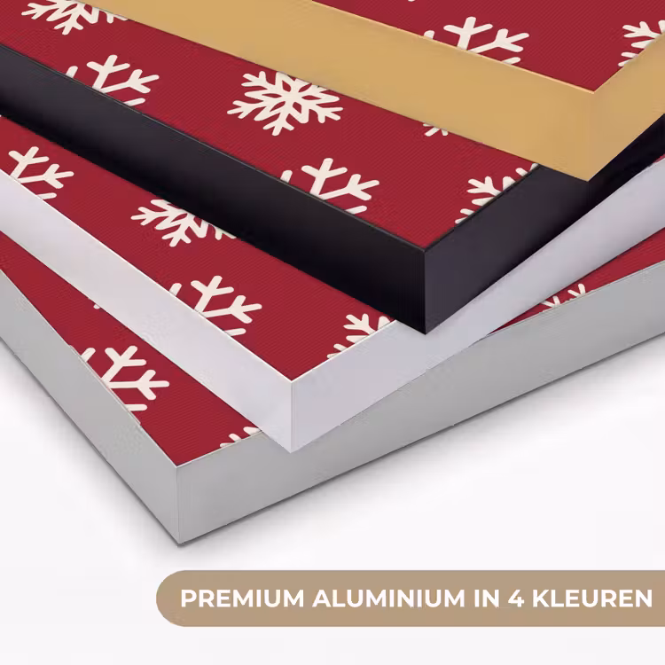 Art frame - Sneeuwvlok - Rood - Wit - Kerst — 2