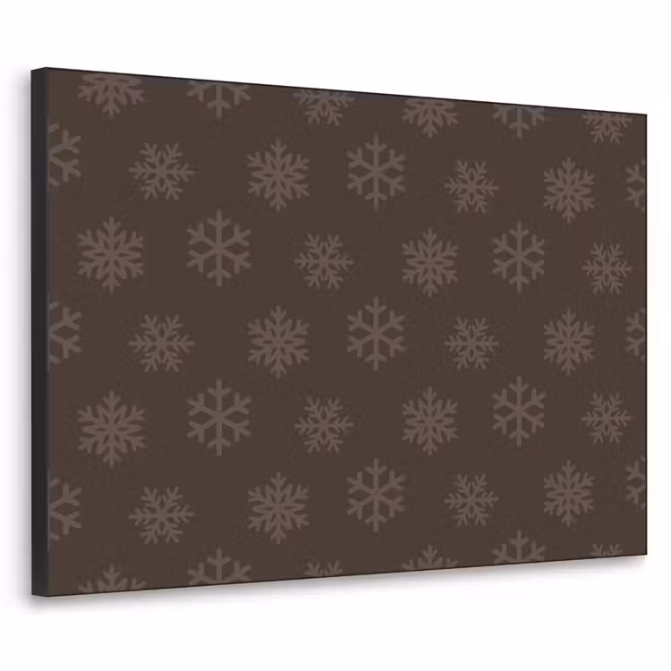 Art frame - Sneeuwvlok - Bruin - Kerst — 1