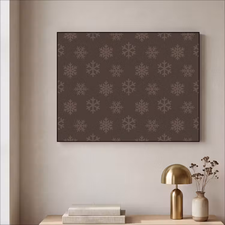 Art frame - Sneeuwvlok - Bruin - Kerst — 5
