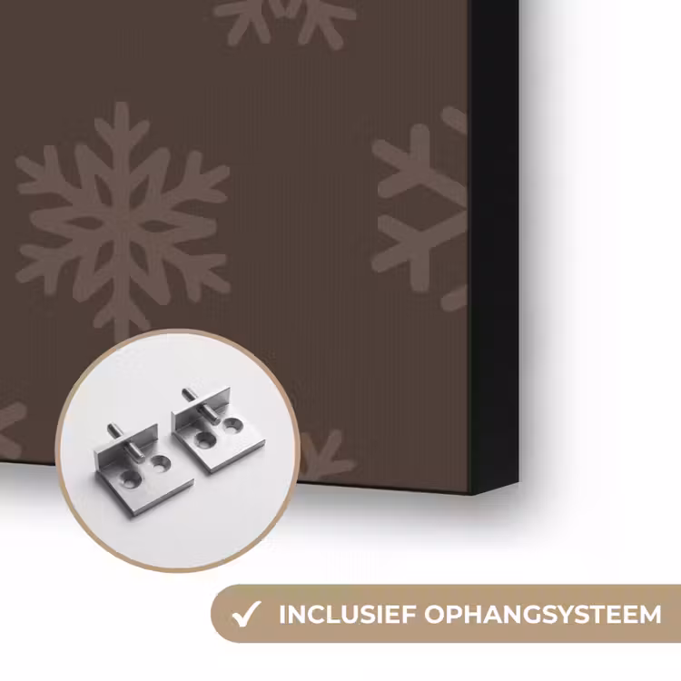 Art frame - Sneeuwvlok - Bruin - Kerst — 6