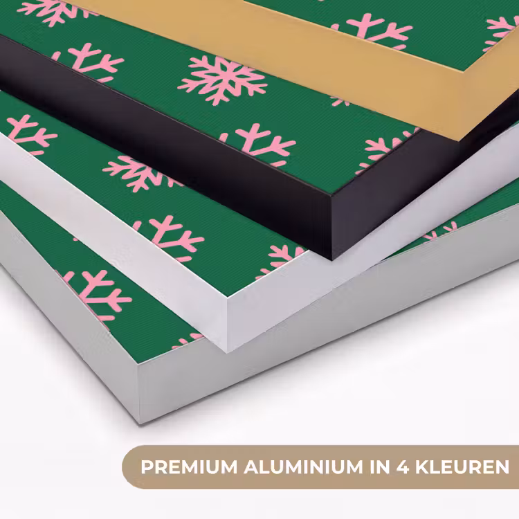 Art frame - Sneeuwvlok - Groen - Roze - Kerst — 2
