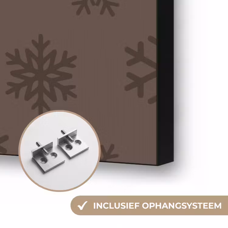 Art frame - Sneeuwvlok - Kerst - Bruin — 6