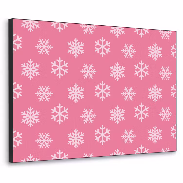 Art frame - Sneeuwvlok - Kerst - Roze — 1