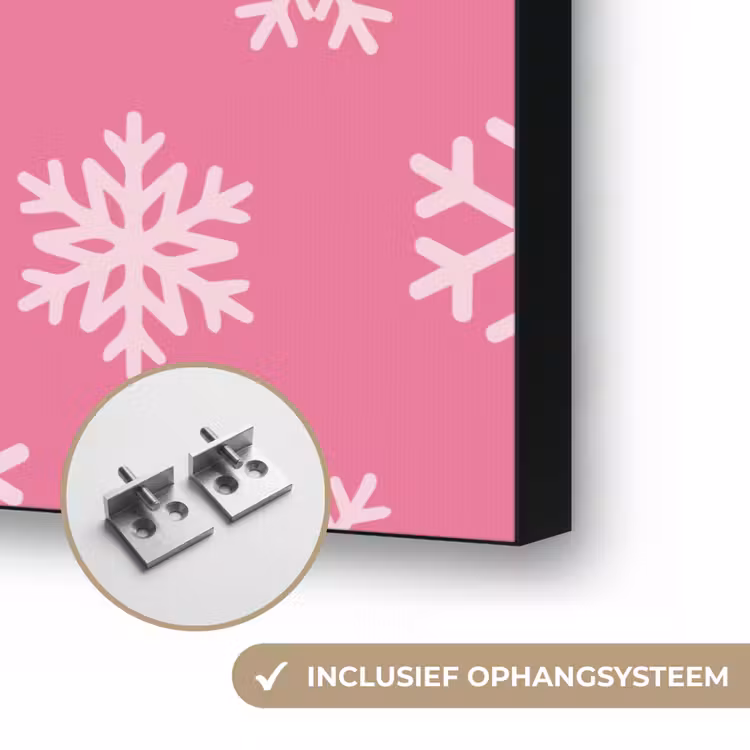 Art frame - Sneeuwvlok - Kerst - Roze — 6