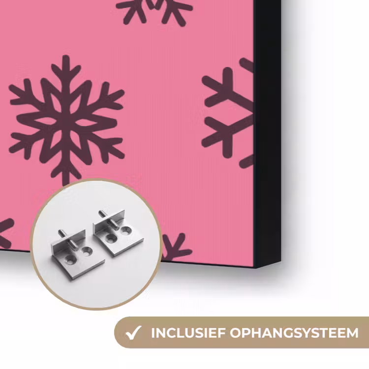 Art frame - Sneeuwvlok - Paars - Roze - Kerst — 6