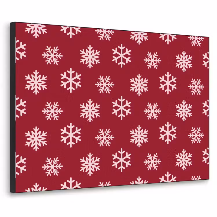Art frame - Sneeuwvlok - Rood - Roze - Kerst — 1