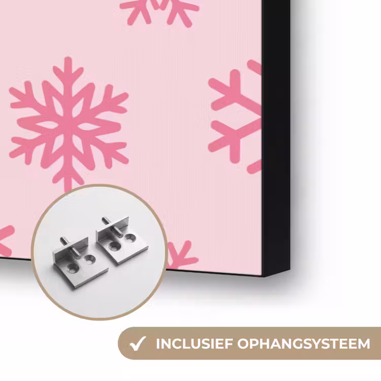Art frame - Sneeuwvlok - Roze - Kerst — 6