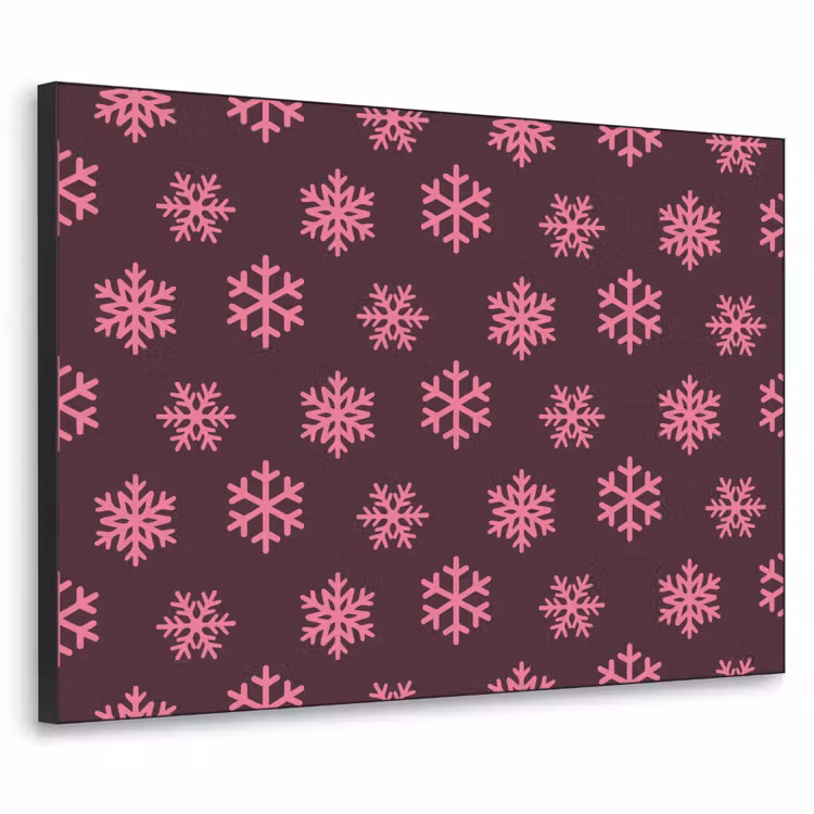 Art frame - Sneeuwvlok - Roze - Paars - Kerst — 1