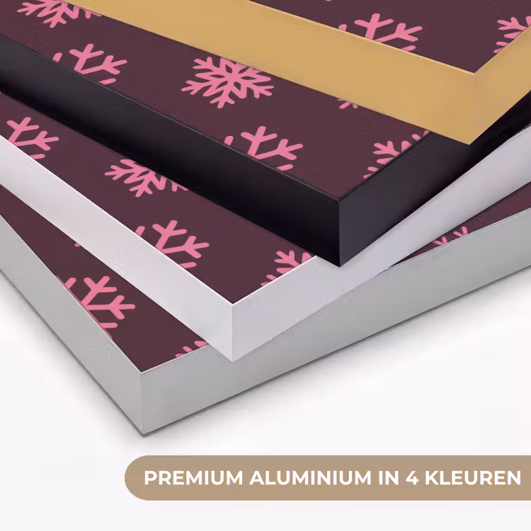 Art frame - Sneeuwvlok - Roze - Paars - Kerst — 2