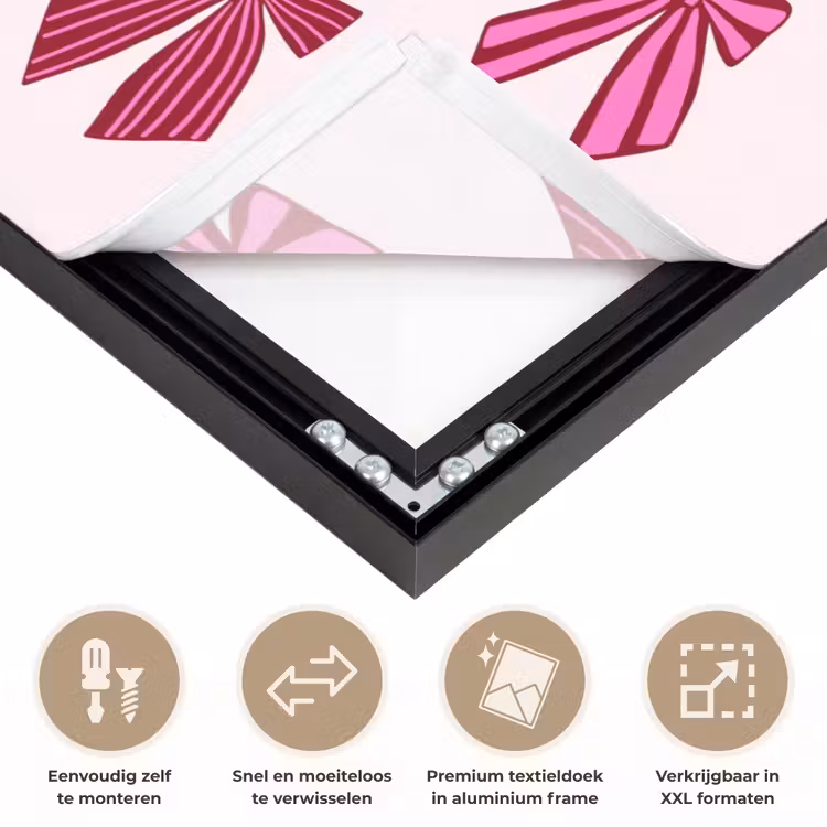 Art frame - Strikken - Kerst - Roze — 4