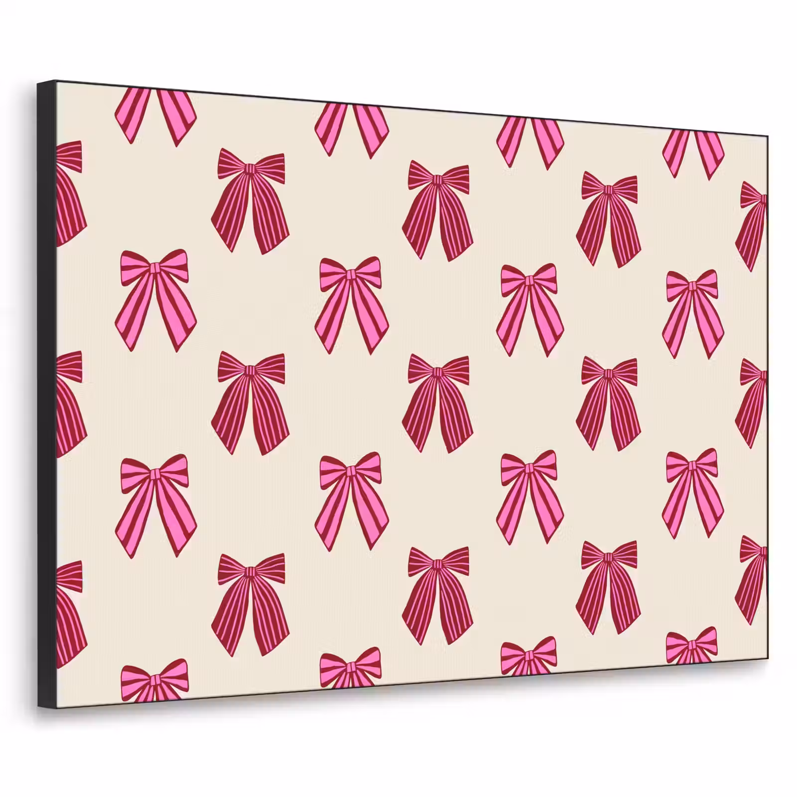 Art frame - Strikken - Kerst - Roze - Crème — 1