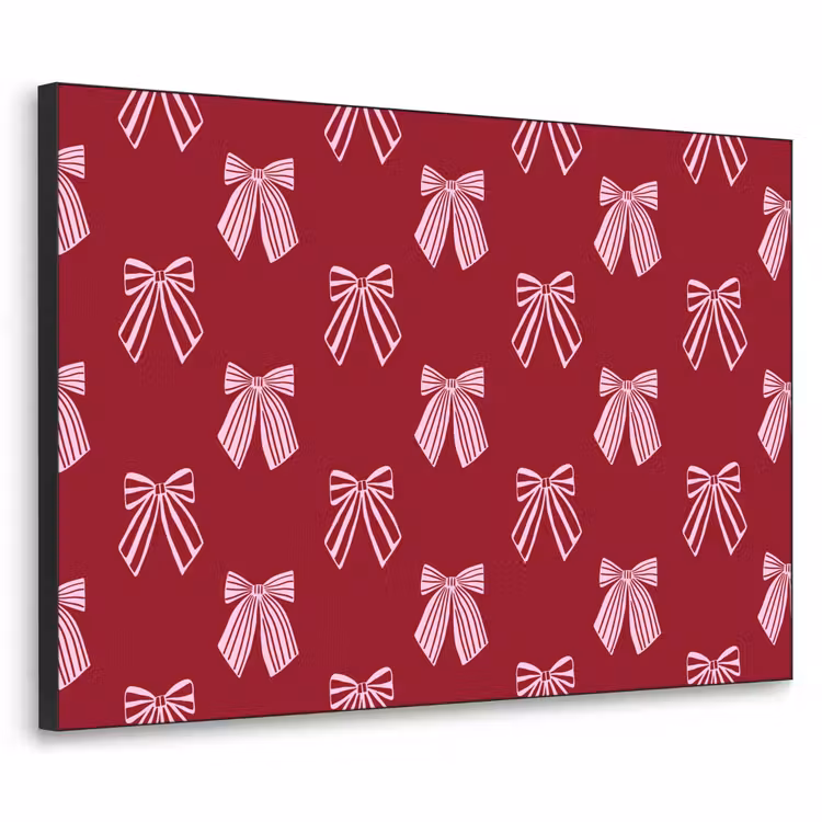 Art frame - Strikken - Kerst - Burgundy - Roze — 1