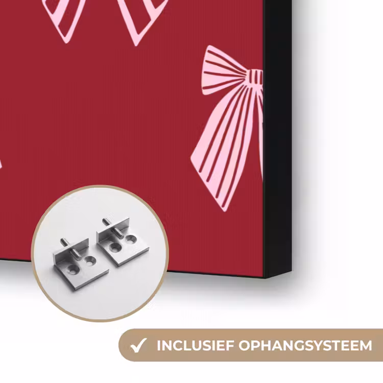 Art frame - Strikken - Kerst - Burgundy - Roze — 6