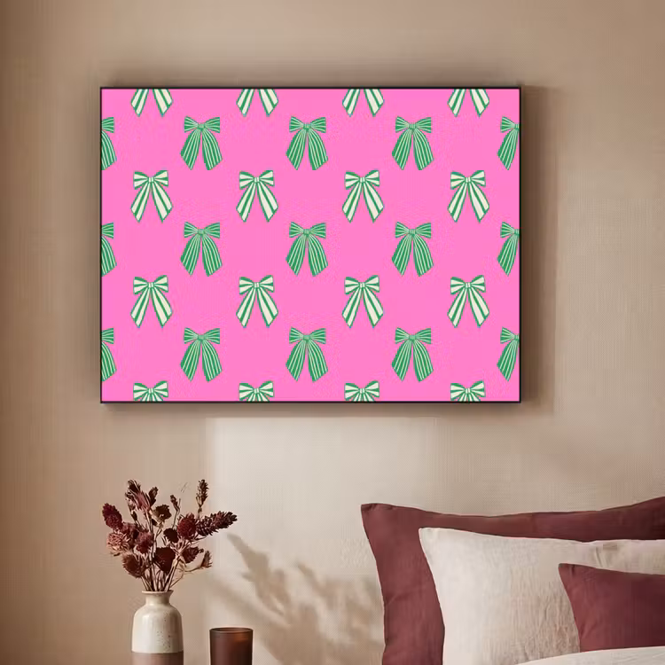 Art frame - Strikken - Kerst - Neon - Roze - Groen — 3