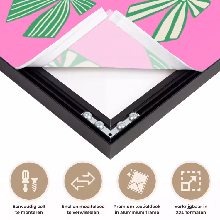 Art frame - Strikken - Kerst - Neon - Roze - Groen — 4