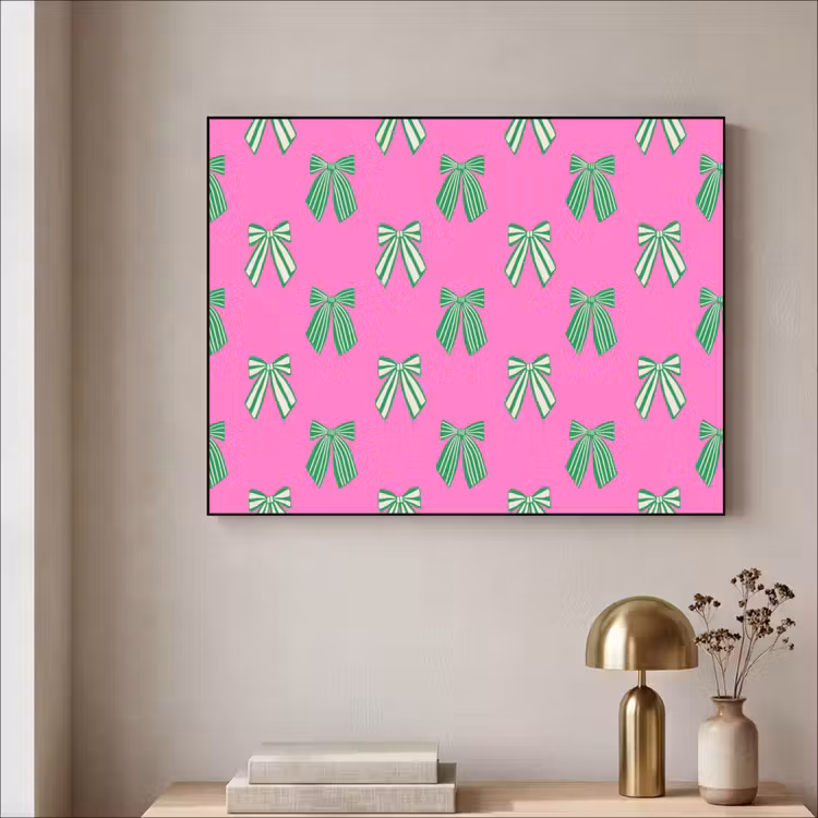 Art frame - Strikken - Kerst - Neon - Roze - Groen — 5
