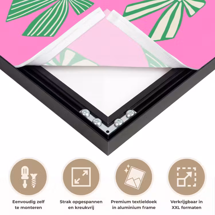 Art frame - Strikken - Kerst - Neon - Roze - Groen — 8