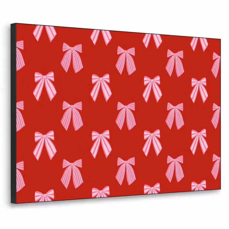 Art frame - Strikken - Kerst - Rood - Roze — 1