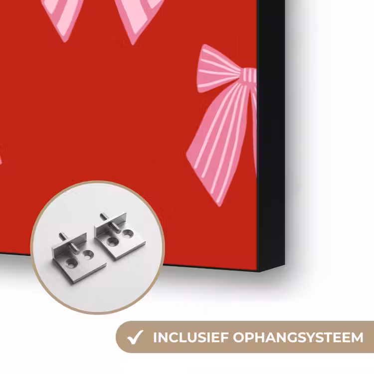 Art frame - Strikken - Kerst - Rood - Roze — 6