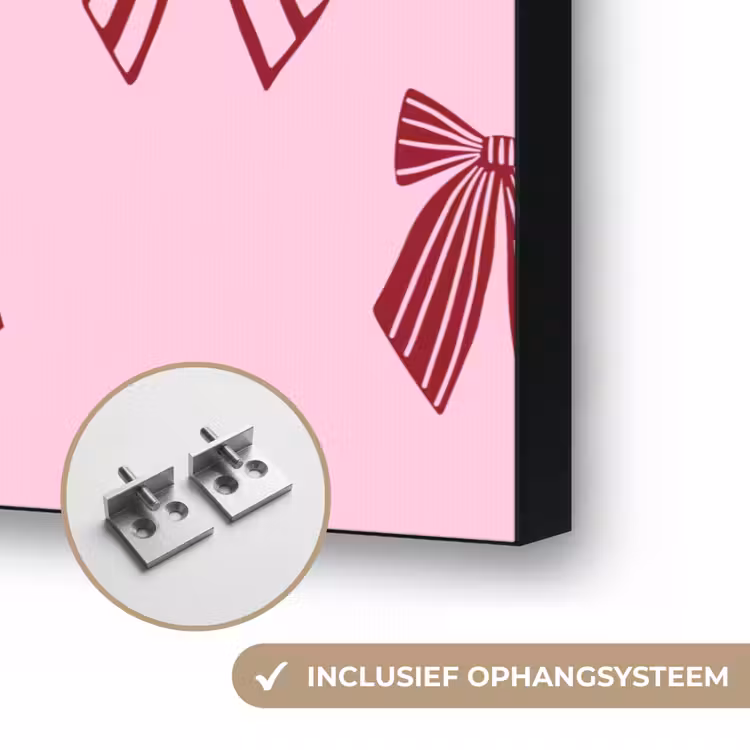 Art frame - Strikken - Kerst - Roze - Burgundy — 6