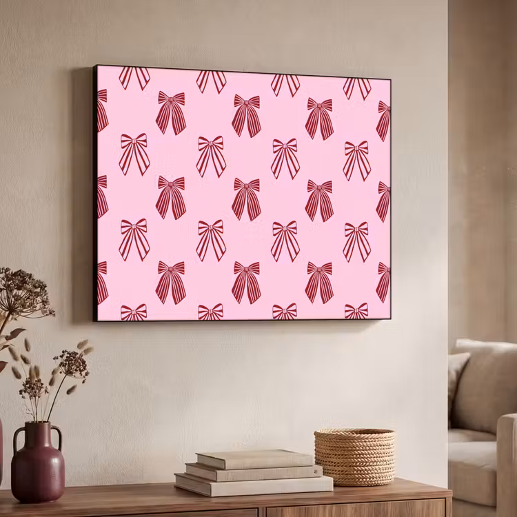 Art frame - Strikken - Kerst - Roze - Burgundy — 7