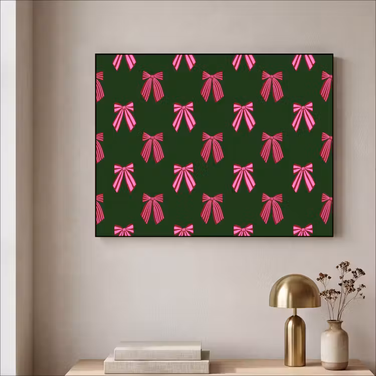 Art frame - Strikken - Kerst - Roze - Groen — 5