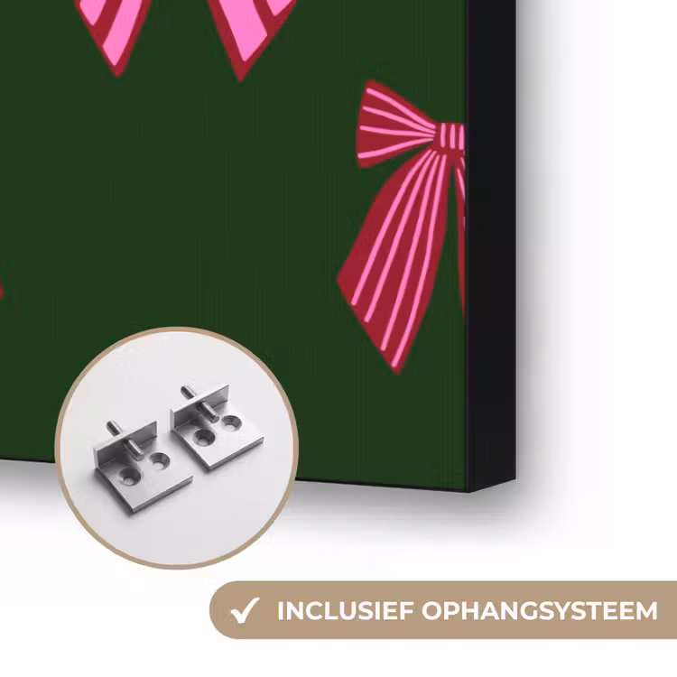 Art frame - Strikken - Kerst - Roze - Groen — 6