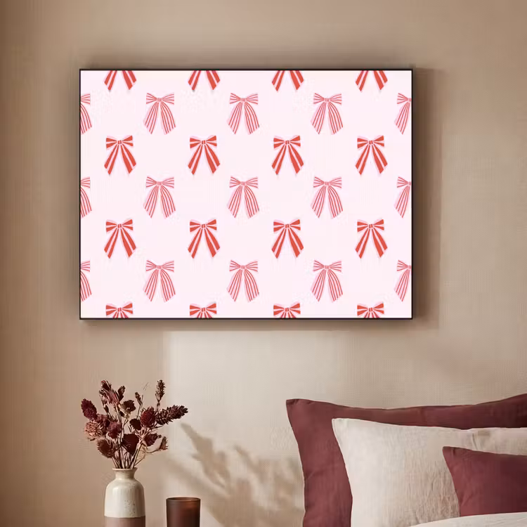 Art frame - Strikken - Kerst - Roze - Rood — 3