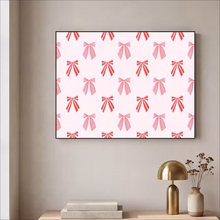 Art frame - Strikken - Kerst - Roze - Rood — 5