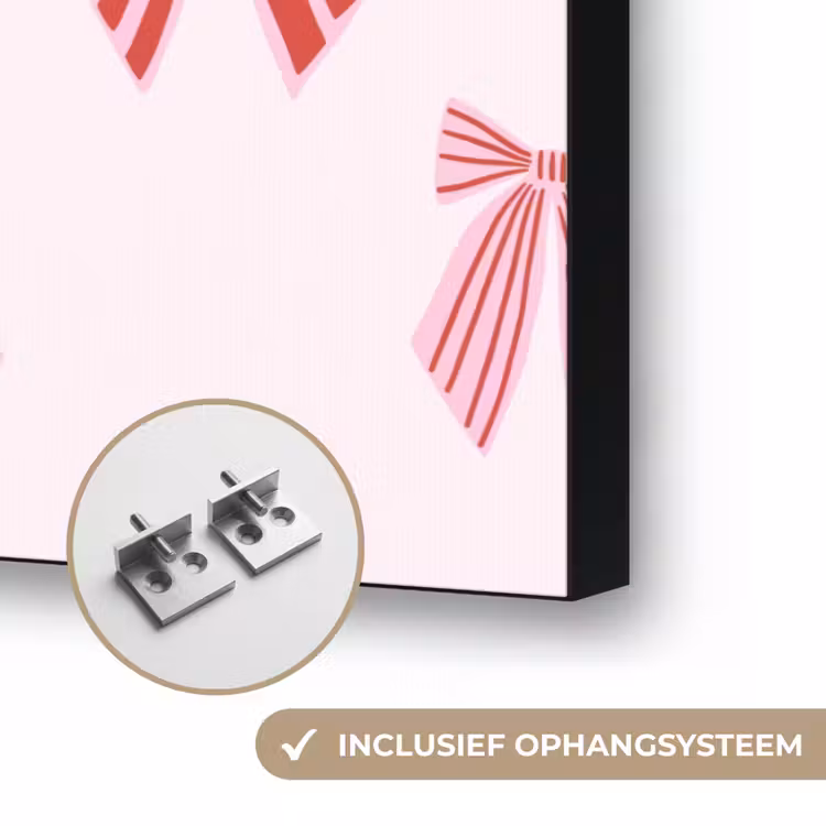Art frame - Strikken - Kerst - Roze - Rood — 6