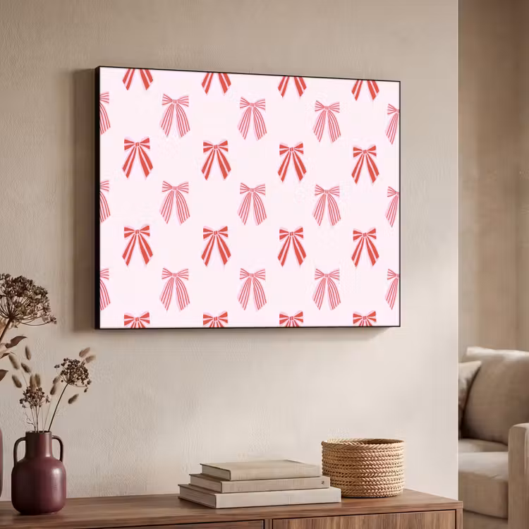 Art frame - Strikken - Kerst - Roze - Rood — 7