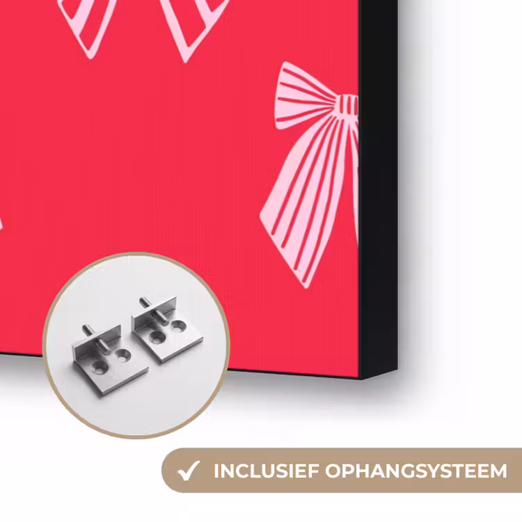 Art frame - Strikken - Kerstmis - Rood - Roze — 6