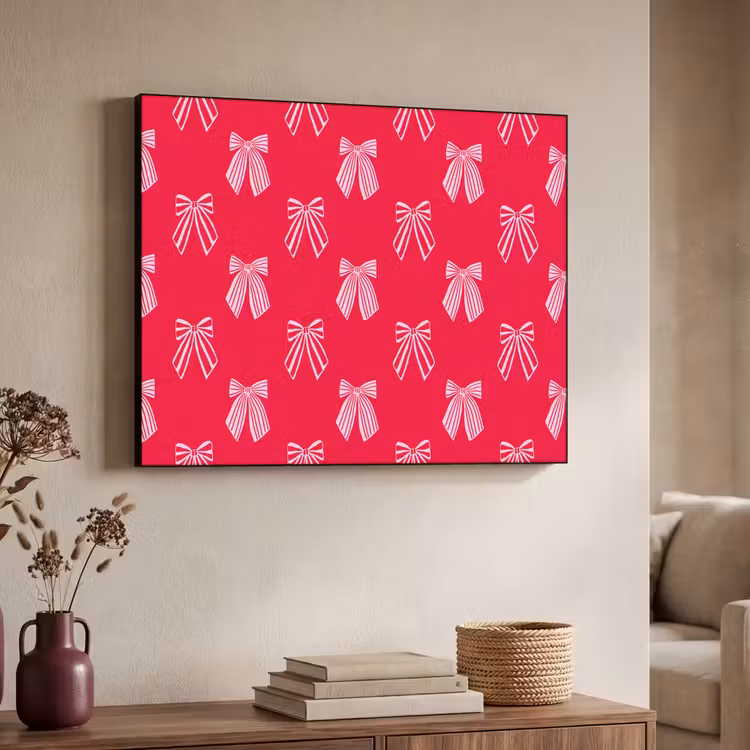 Art frame - Strikken - Kerstmis - Rood - Roze — 7