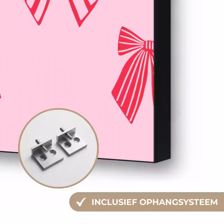 Art frame - Strikken - Kerstmis - Roze - Rood — 6