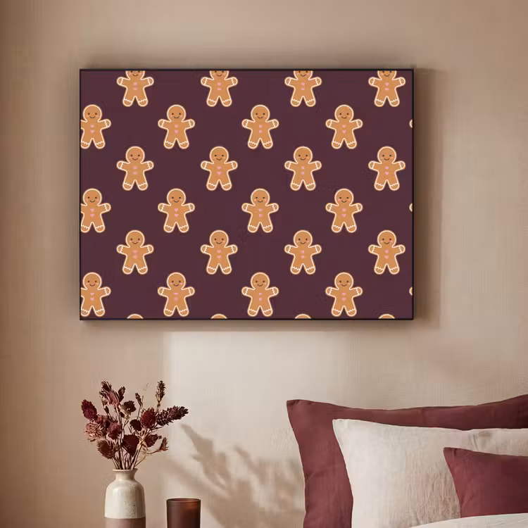 Art frame - Peperkoek - Kerst - Burgundy — 3