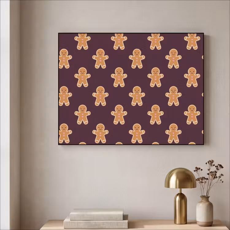 Art frame - Peperkoek - Kerst - Burgundy — 5