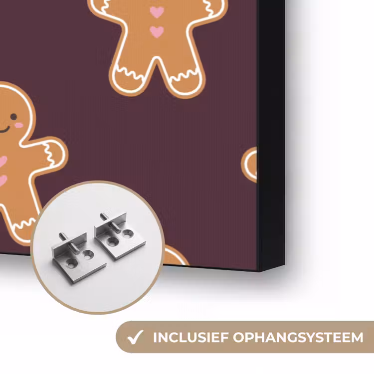Art frame - Peperkoek - Kerst - Burgundy — 6