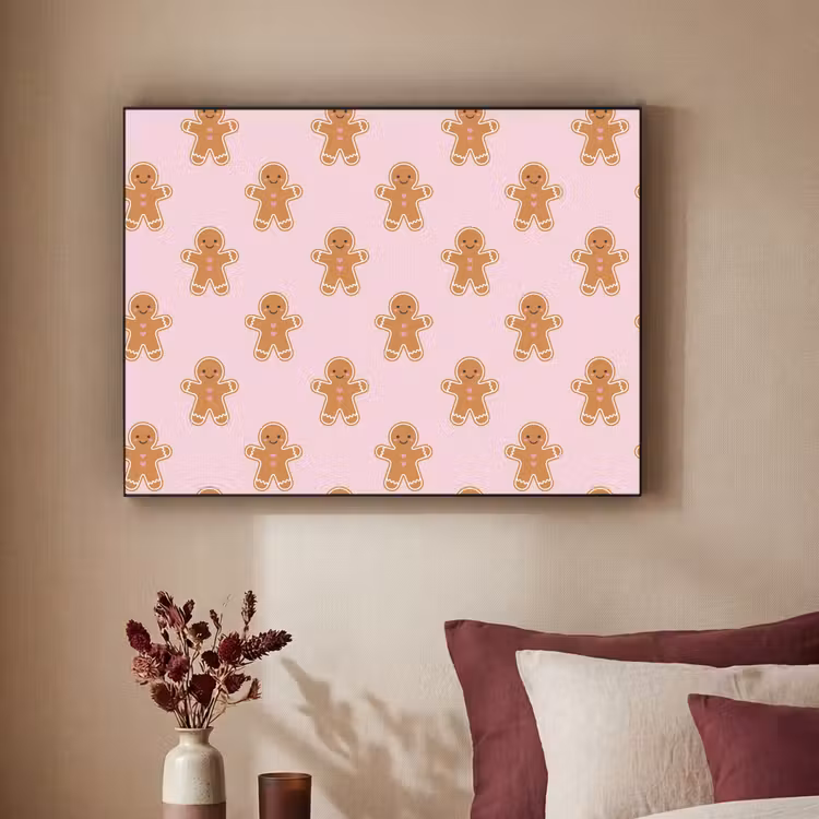 Art frame - Peperkoek - Kerst - Roze — 3