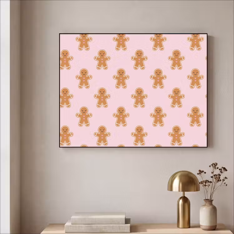 Art frame - Peperkoek - Kerst - Roze — 5
